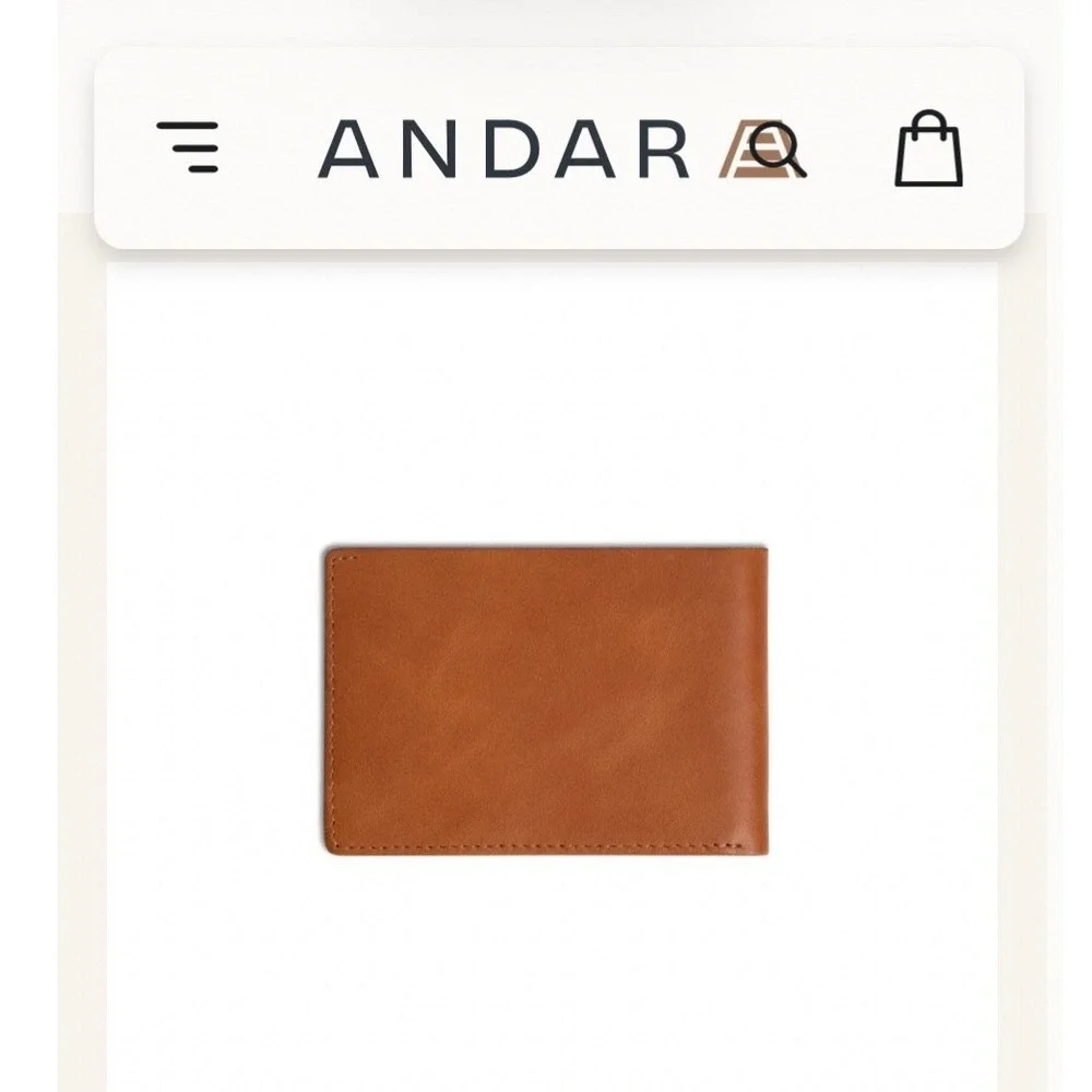 Andar The Ambassador Wallet Mens OS Camel Tan Good RFID Leather Bifold